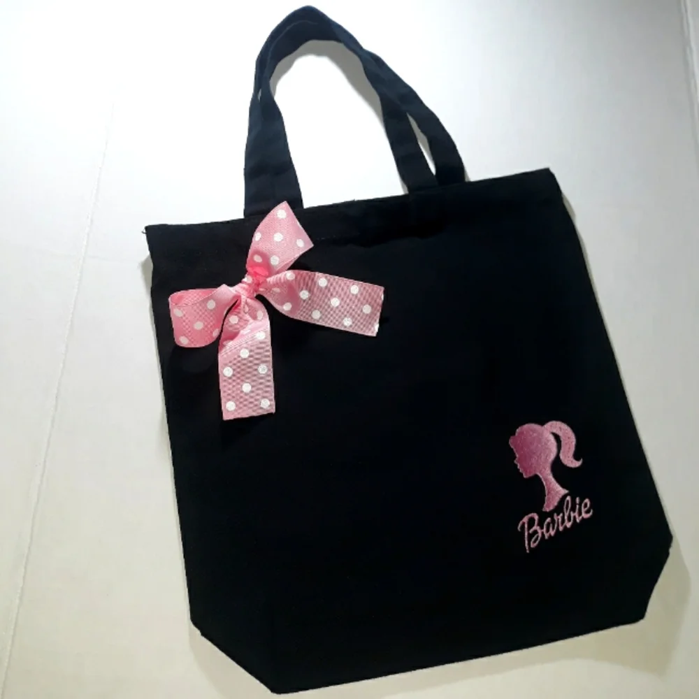 (New) Barbie Embroidered Canvas Tote